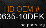 hd 90635-10DEK genuine part number