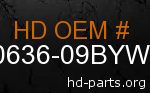 hd 90636-09BYW genuine part number