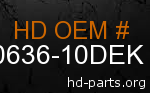 hd 90636-10DEK genuine part number