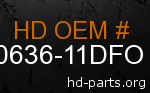 hd 90636-11DFO genuine part number