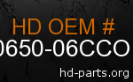 hd 90650-06CCO genuine part number