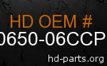 hd 90650-06CCP genuine part number