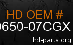 hd 90650-07CGX genuine part number