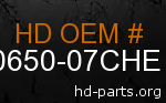 hd 90650-07CHE genuine part number