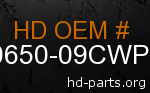 hd 90650-09CWP genuine part number