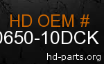 hd 90650-10DCK genuine part number