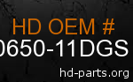 hd 90650-11DGS genuine part number