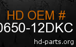 hd 90650-12DKC genuine part number