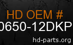 hd 90650-12DKP genuine part number