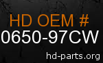 hd 90650-97CW genuine part number