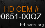 hd 90651-00QZ genuine part number