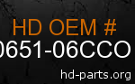hd 90651-06CCO genuine part number