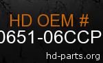hd 90651-06CCP genuine part number