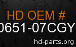 hd 90651-07CGY genuine part number