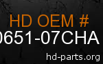 hd 90651-07CHA genuine part number