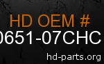 hd 90651-07CHC genuine part number