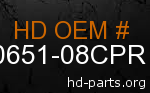 hd 90651-08CPR genuine part number