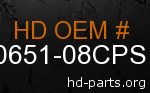 hd 90651-08CPS genuine part number