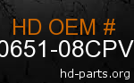 hd 90651-08CPV genuine part number