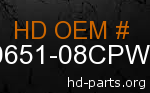 hd 90651-08CPW genuine part number