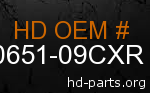 hd 90651-09CXR genuine part number