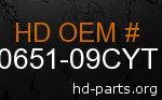 hd 90651-09CYT genuine part number