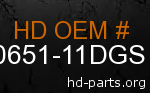 hd 90651-11DGS genuine part number