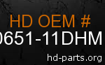 hd 90651-11DHM genuine part number