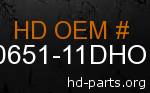 hd 90651-11DHO genuine part number