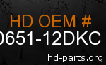 hd 90651-12DKC genuine part number
