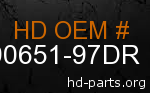 hd 90651-97DR genuine part number