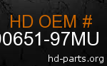 hd 90651-97MU genuine part number