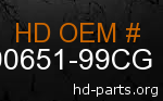 hd 90651-99CG genuine part number