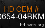 hd 90654-04BKM genuine part number