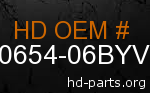 hd 90654-06BYV genuine part number