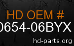 hd 90654-06BYX genuine part number