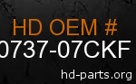 hd 90737-07CKF genuine part number