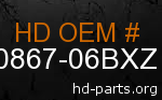 hd 90867-06BXZ genuine part number