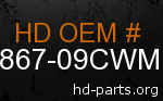 hd 90867-09CWM genuine part number