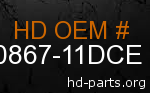 hd 90867-11DCE genuine part number