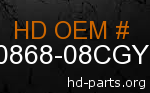hd 90868-08CGY genuine part number