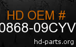 hd 90868-09CYV genuine part number