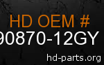 hd 90870-12GY genuine part number
