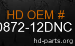hd 90872-12DNC genuine part number