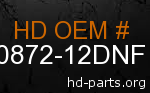 hd 90872-12DNF genuine part number