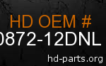 hd 90872-12DNL genuine part number