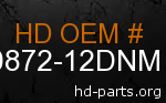 hd 90872-12DNM genuine part number