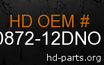 hd 90872-12DNO genuine part number