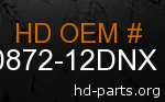 hd 90872-12DNX genuine part number