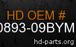 hd 90893-09BYM genuine part number